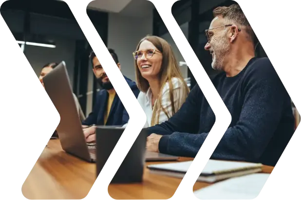 People sitting at a desk