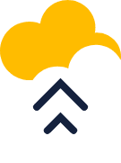 Cloud with arrows pointing up